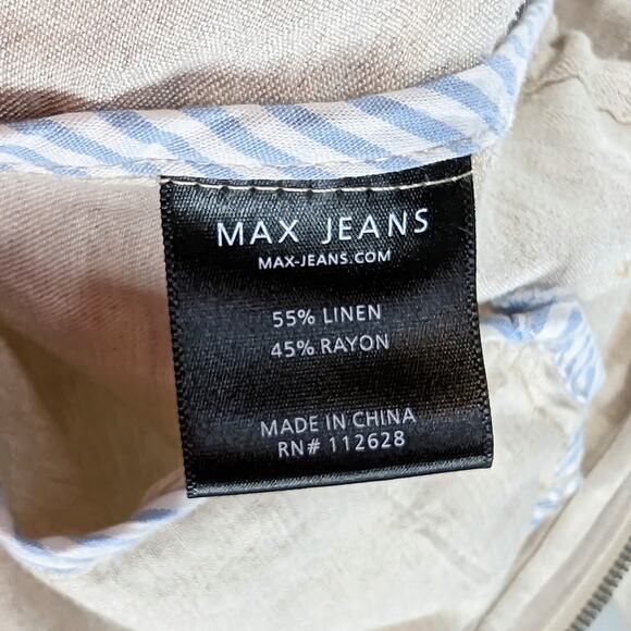 East Coast Vibes - Max Jeans Cotton Utility Safari Jacket | XS | 240408 - Picture 7 of 8
